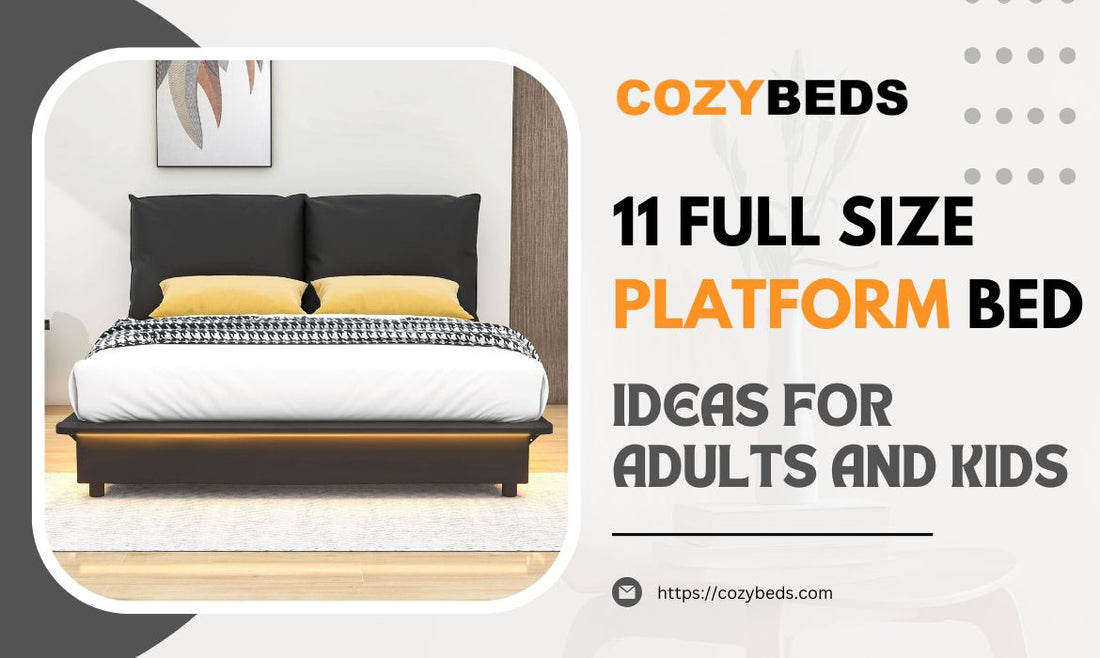 11 Full Size Platform Bed Ideas for Adults and Kids