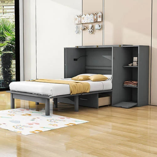 Gray Murphy Bed