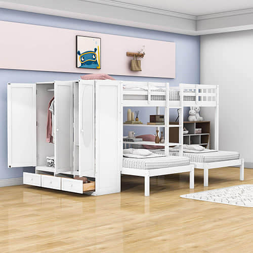 Bunk Bed with Wardrobe