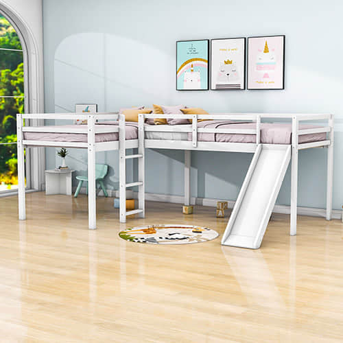 L-Shaped Loft Bed