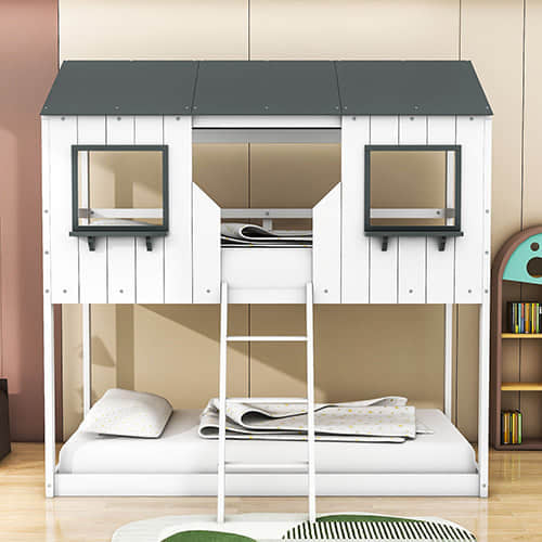 Twin Wood Bunk Beds