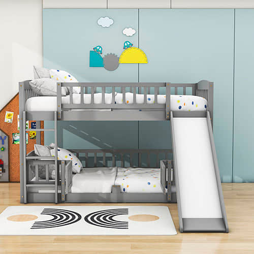 Gray Bunk Beds