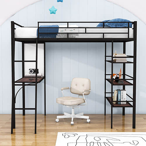 Loft Bed with Desk