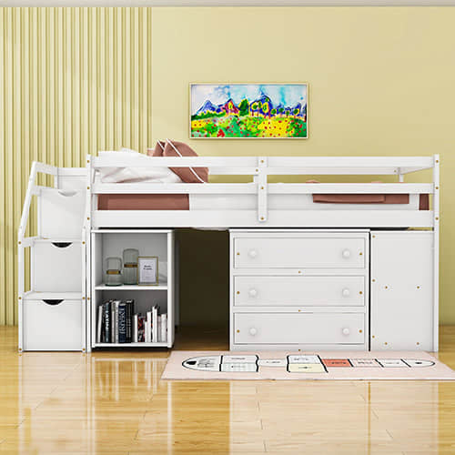 Loft Bed with Dresser