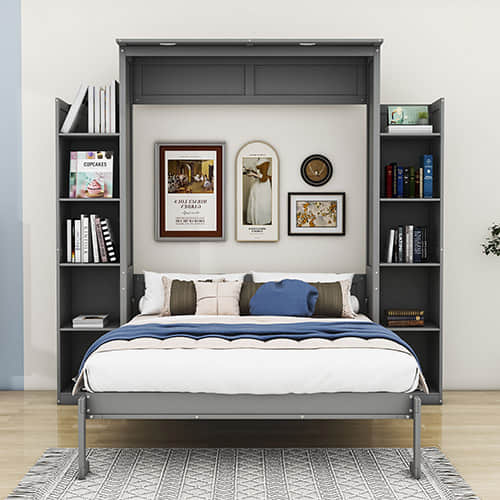 Murphy Bed with Shelves