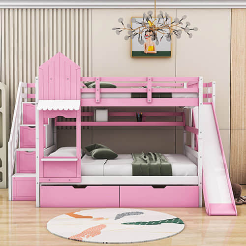 Pink Bunk Beds