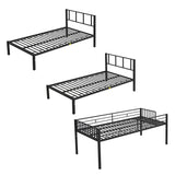 Metal Triple Twin over Twin & Twin Bunk Bed with Table - [Separable]