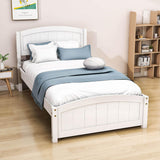 Twin Size Platform Bed with Two Storage Drawers for Kids - [Headboard]