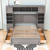 Smart Full Storage Bed Frame with Headboard and Charging Station