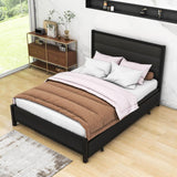 Metal Full Size Storage Platform Bed with Twin Trundle Bed