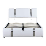 PU Leather Full Size Upholstered Platform Storage Bed - [Hydraulic System]