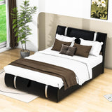 PU Leather Full Size Upholstered Platform Storage Bed - [Hydraulic System]