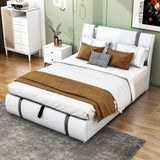 PU Leather Full Size Upholstered Platform Storage Bed - [Hydraulic System]