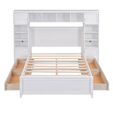 Smart Full Storage Bed Frame with Headboard and Charging Station