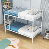 Convertible Twin Over Twin Bunk Beds for Kids, Adults - [Metal, Small Room]