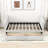 Modern Luxury Twin Size Upholstered Daybed with Storage for Adults