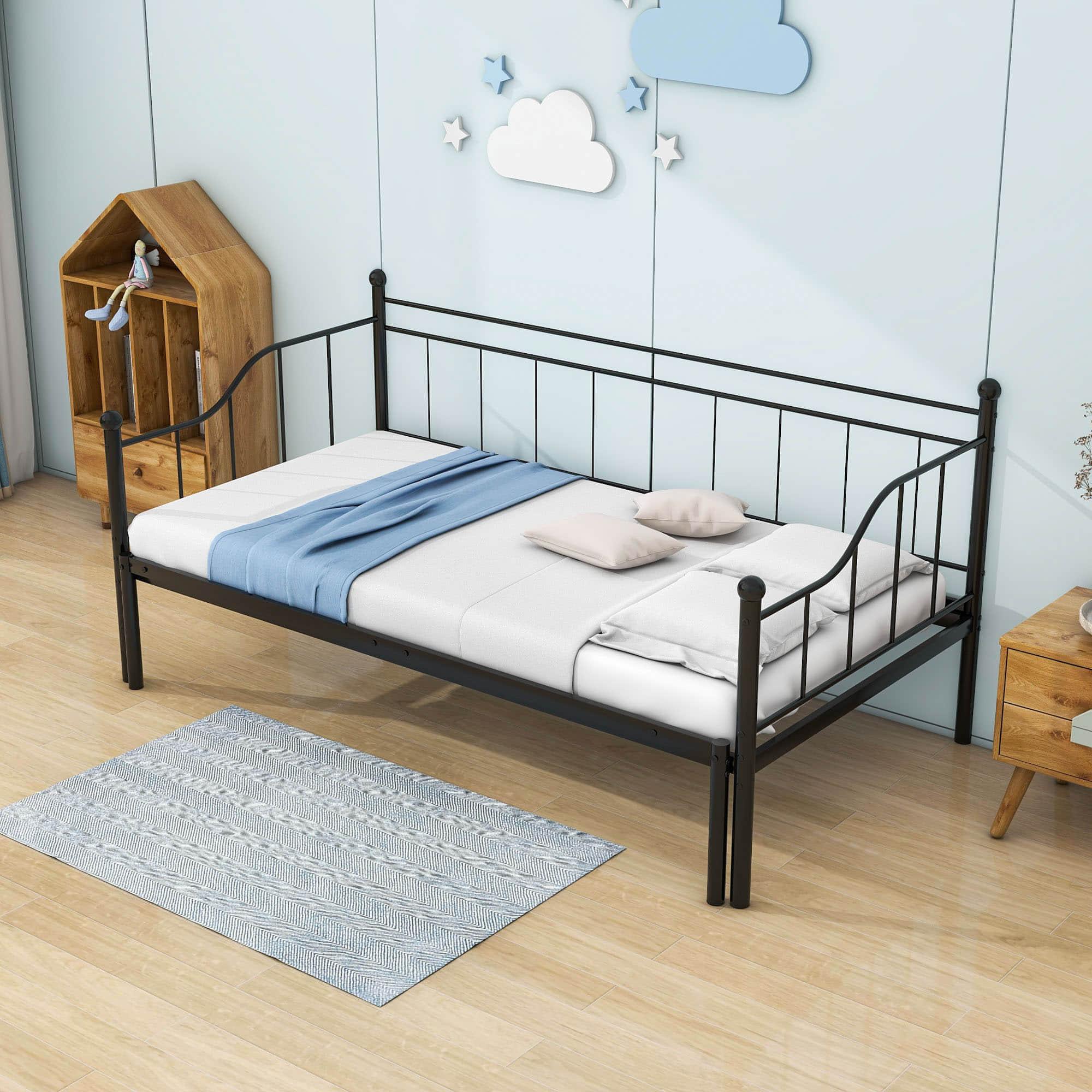 Metal Twin Daybed with Pop up Trundle