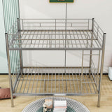 Separable Full Over Full Metal Bunk Beds for Adults, Kids