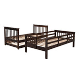 Twin Over Twin Bunk Beds with Stairs and Trundle, Storage - [Convertible, Shelves]