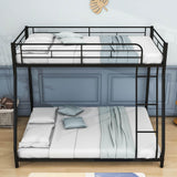 Metal Twin Over Full Low Bunk Beds for Kids Adults - [Standard, Heavy Duty]