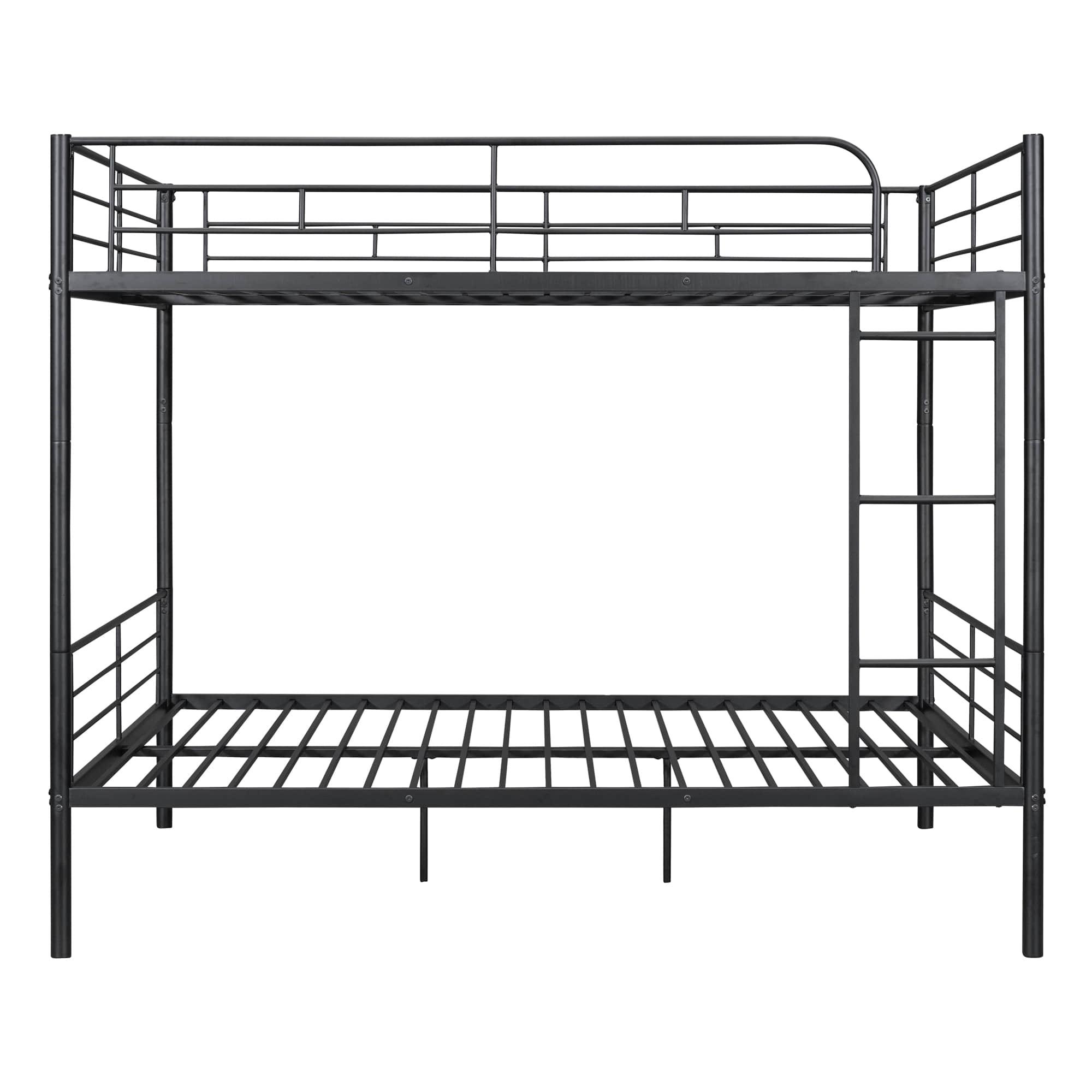 Separable Full Over Full Metal Bunk Beds for Adults, Kids