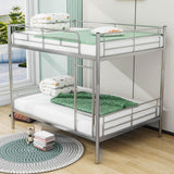 Separable Full Over Full Metal Bunk Beds for Adults, Kids