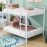 Separable Full Over Full Metal Bunk Beds for Adults, Kids