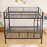 Full XL Over Queen Convertible Metal Bunk Beds for Adults, Kids