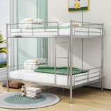 Separable Full Over Full Metal Bunk Beds for Adults, Kids