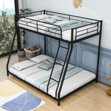 Metal Twin Over Full Low Bunk Beds for Kids Adults - [Standard, Heavy Duty]