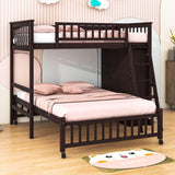 Wooden L-Shaped Twin Over Full Adult Bunk Beds with Storage - [Drawers]