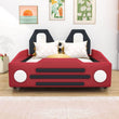 Twin Size Kids Upholstered Car Bed for Boys and Girls - [PU Leather]