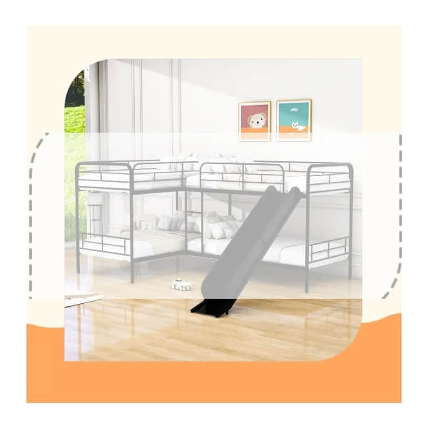 L-Shaped Corner Bunk Beds Space Saving for Small Rooms 2, 3, 4 – CozyBeds
