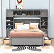 Smart Full Storage Bed Frame with Headboard and Charging Station