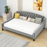 Modern Luxury Upholstered Full Size Daybed for Adults