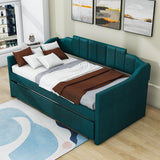 Modern Twin Upholstered Daybed with Trundle