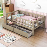 Twin Size Toddler Nursery Daybed with Storage Drawers