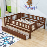 Full Size Toddler Nursery Daybed with Storage Drawers