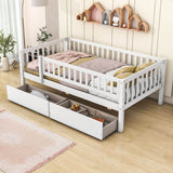 Twin Size Toddler Nursery Daybed with Storage Drawers