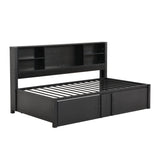 Smart Metal Twin Daybed with Trundle and Storage - [Shelves, USB Ports]