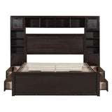 Smart Queen Storage Bed Frame with Headboard and Charging Station