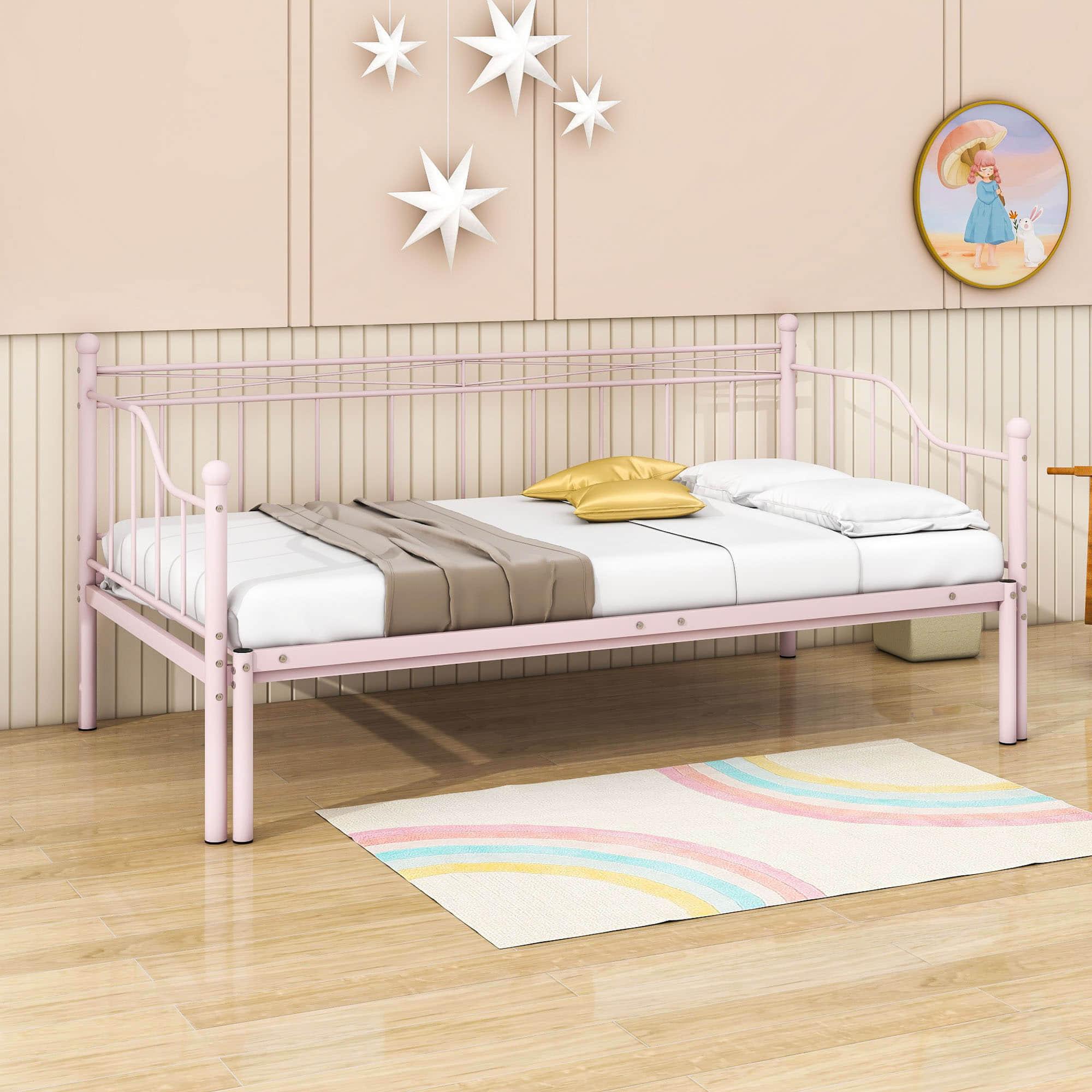 Metal Twin Daybed with Pop up Trundle