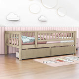 Twin Size Toddler Nursery Daybed with Storage Drawers