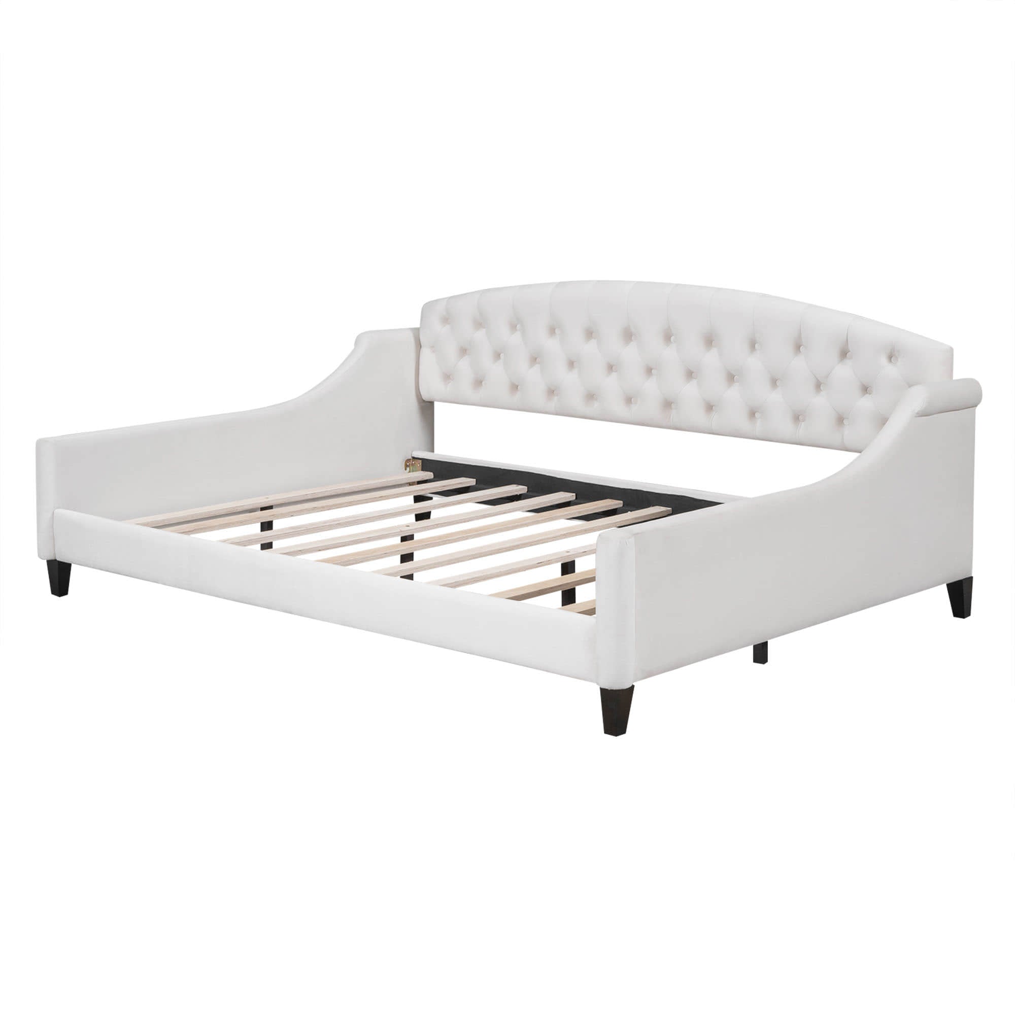 Modern Luxury Upholstered Full Size Daybed for Adults