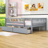 Full Size Toddler Nursery Daybed with Storage Drawers