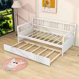 Wooden Twin Daybed with Twin Trundle