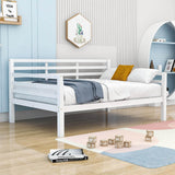 Wooden Full Size Daybed with Slat Backrest