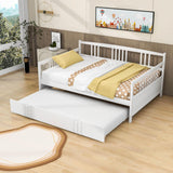 Wooden Full Size Daybed with Twin Trundle