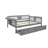 Wood Full Size Daybed with Storage - [Drawers, Side Shelves]