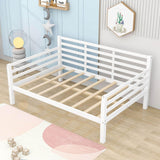 Wooden Full Size Daybed with Slat Backrest